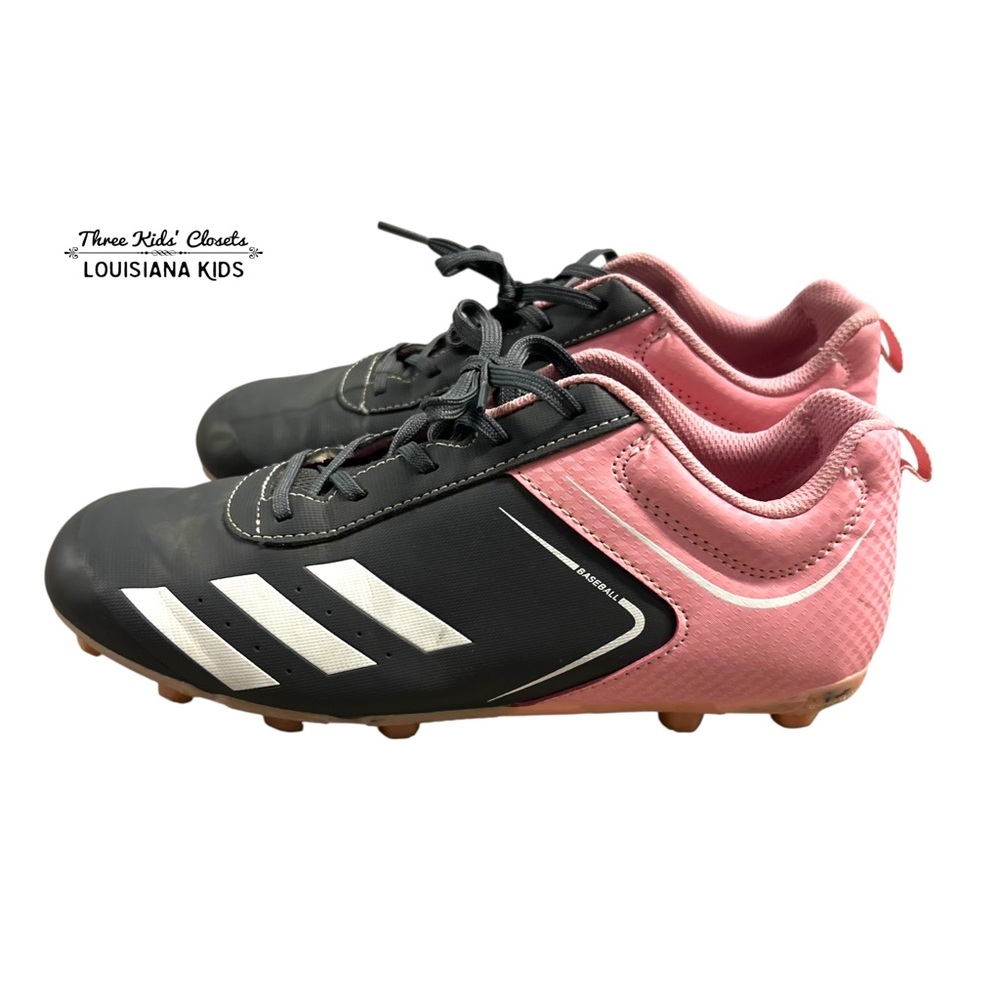 Adidas Sz 5.5 Pink & Grey Rundown Cleats